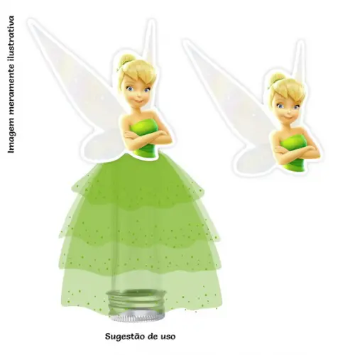 Aplique Busto Tinker Bell - Sininho - Fadas
