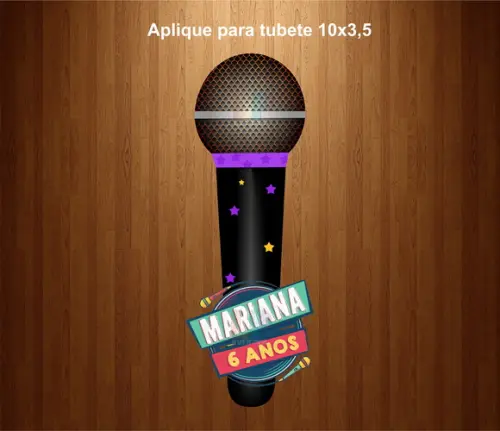 Aplique Microfone Cúmplices de Um Resgat
