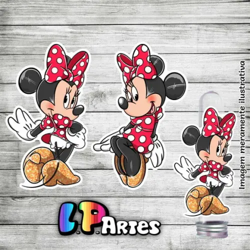 Aplique Minnie Vermelha