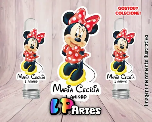 Aplique Minnie Vermelha - 9 cm
