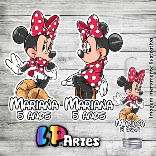 Aplique Minnie Vermelha