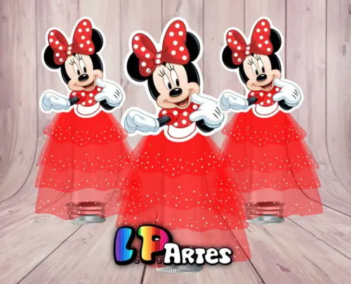 Aplique para Tubete Busto Corpo Minnie