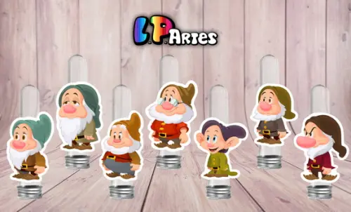 Aplique Sete Anões Branca de Neve