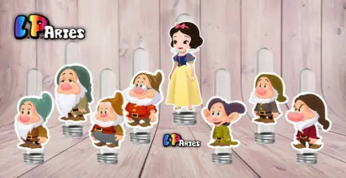 Aplique Sete Anões Branca de Neve
