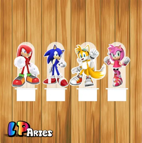 Aplique Tubete Sonic - Tubete P