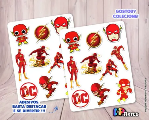 Cartela de Adesivos -flash