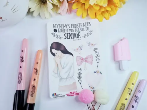 Cartela de Adesivos Transparente - Devocionais - D10