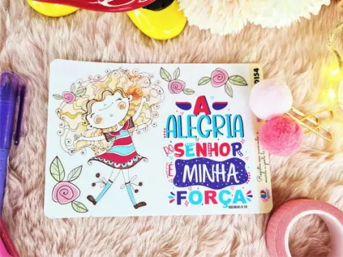Cartela de Adesivos Transparente - Devocionais - D154
