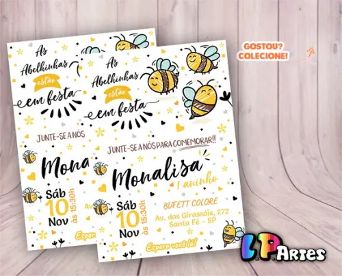 Convite Abelha - Abelhinha