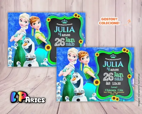 Convite Digital - Frozen Fever