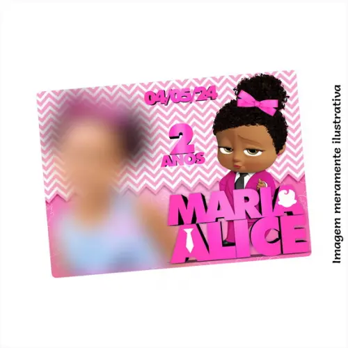 Imã de Geladeira - a Poderosa Chefinha Rosa