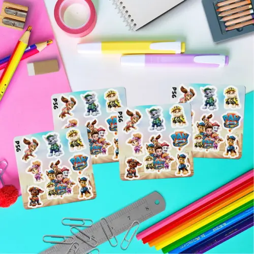 Kit de Colorir Livro + Adesivo Patrulha Canina