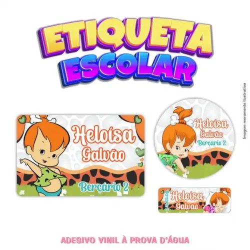 Kit Etiqueta Escolar - Pedrita