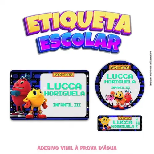 Kit Etiqueta Escolar em Vinil - Game 2