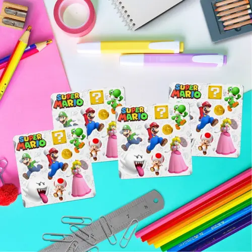 Kit Livrinho Colorir + Cartela Adesiva - Super Mario Bros