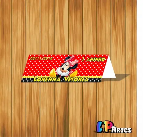 Lapela Minnie Vermelha