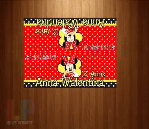 Lapela Minnie Vermelha
