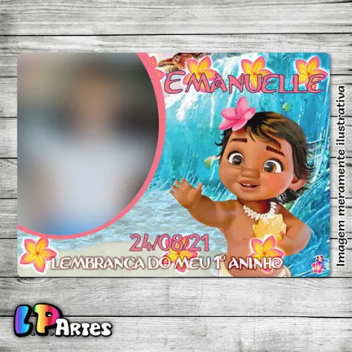 Lembrancinha com Imã - Moana Baby