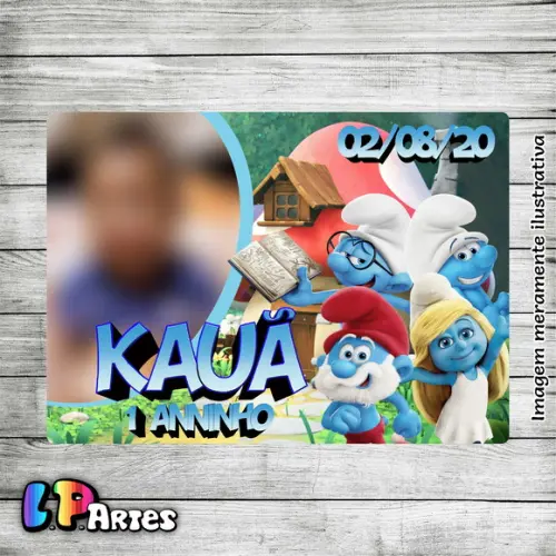 Lembrancinha com Imã - os Smurfs