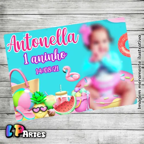 Lembrancinha com Imã - Pool Party
