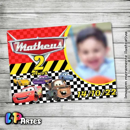 Lembrancinha com Imã - Relâmpago Mcquenn - Carros