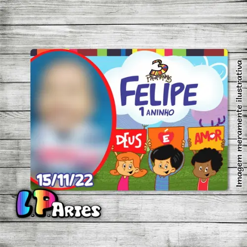 Lembrancinha com Imã - Três Palavrinhas