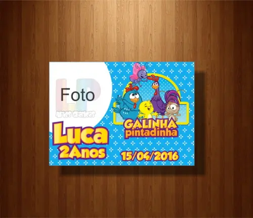 Lembrancinha Galinha Pintadinha - Imã