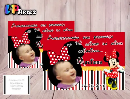 Lembrancinha Imã de Geladeira Minnie