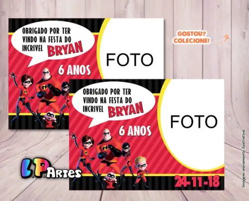Lembrancinha os Incríveis