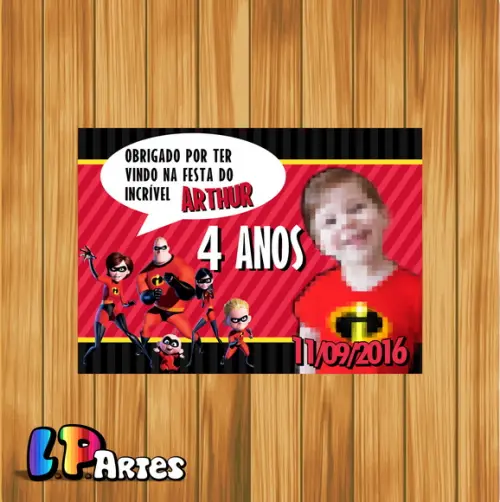 Lembrancinha os Incríveis
