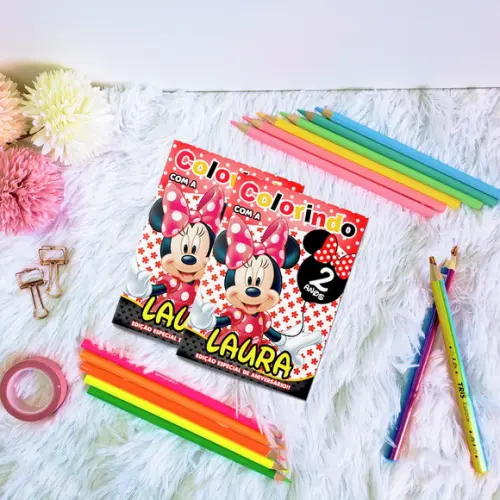 Livrinho Colorir - Minnie Vermelha