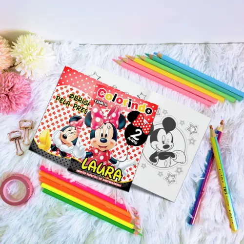 Livrinho Colorir - Minnie Vermelha