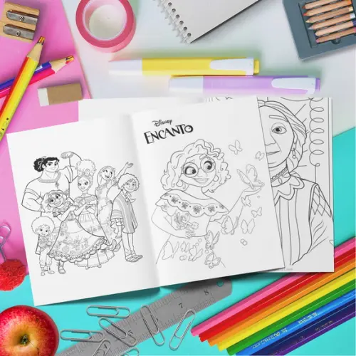 Livrinho Colorir + Cartela Adesiva - Encanto