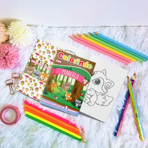 Livro de Colorir - Animais do Bosque