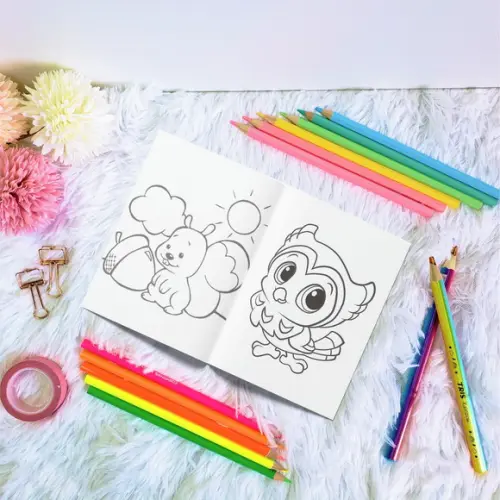 Livro de Colorir - Animais do Bosque