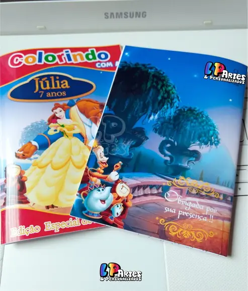 Livro de Colorir - a Bela e a Fera