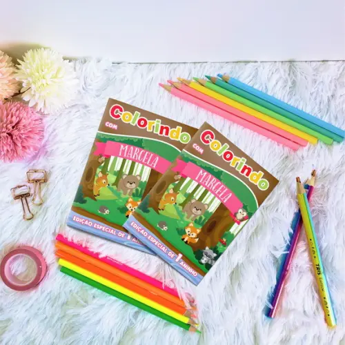 Livro de Colorir - Animais do Bosque