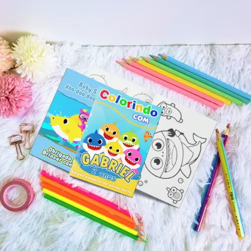 Livro de Colorir - Baby Shark