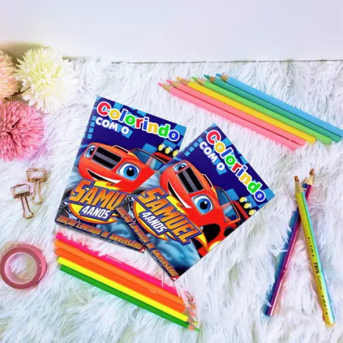 Livro de Colorir - Blaze And The Monster