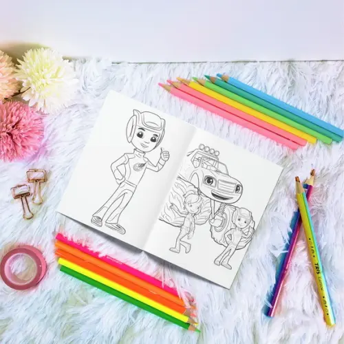 Livro de Colorir - Blaze And The Monster
