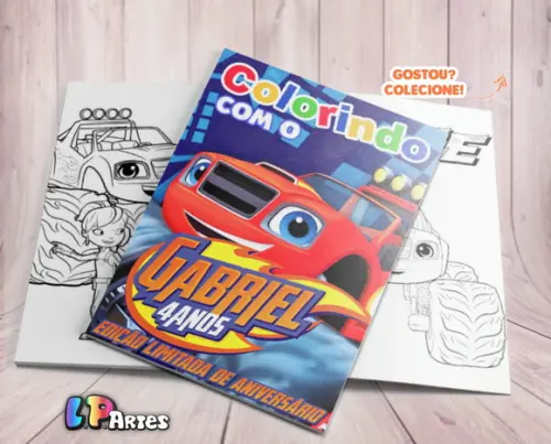 Livro de Colorir - Blaze And The Monster