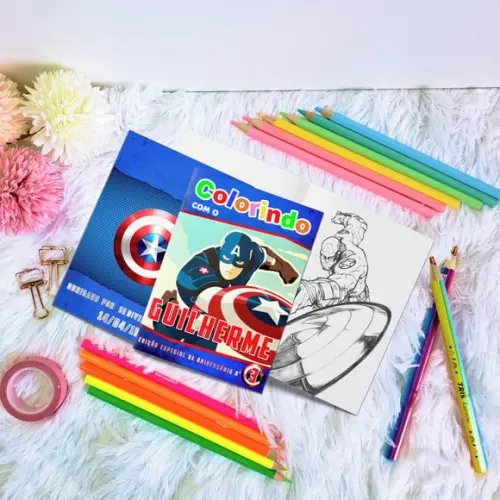 Livro de Colorir - Capitão América