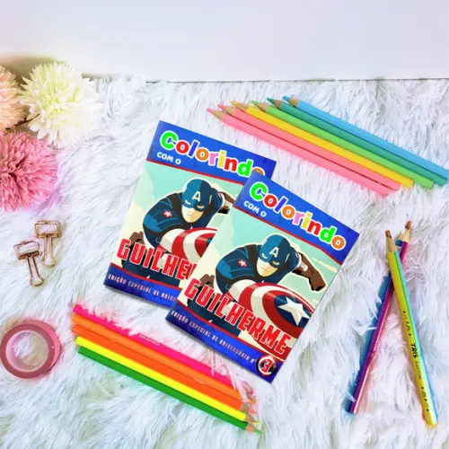 Livro de Colorir - Capitão América