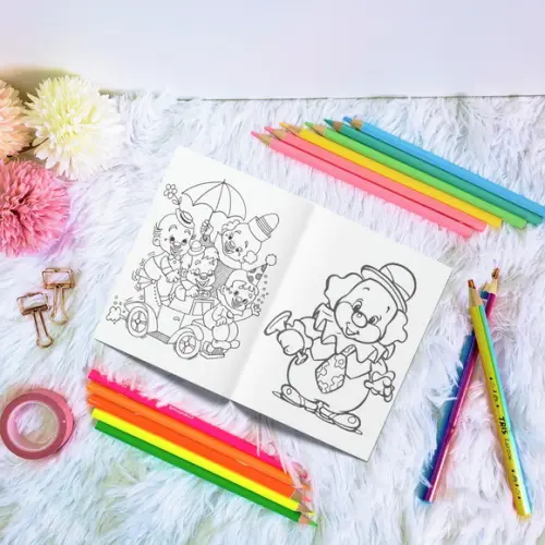 Livro de Colorir - Circo Rosa