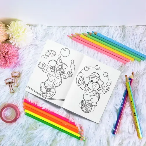 Livro de Colorir - Circo Rosa