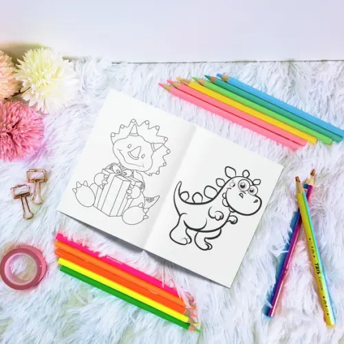 Livro de Colorir - Dinossauro Cute