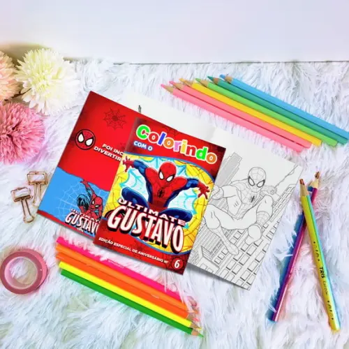 Livro de Colorir - Homem Aranha