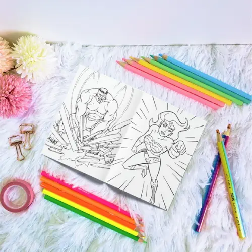 Livro de Colorir - Heróis