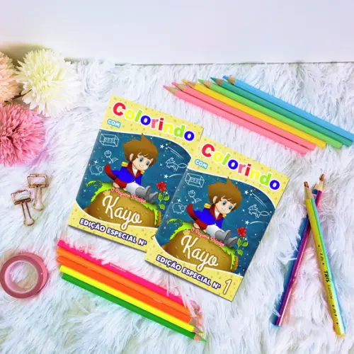 Livro de Colorir - Pequeno Príncipe Moreno