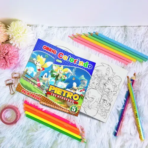 Livro de Colorir - Sonic